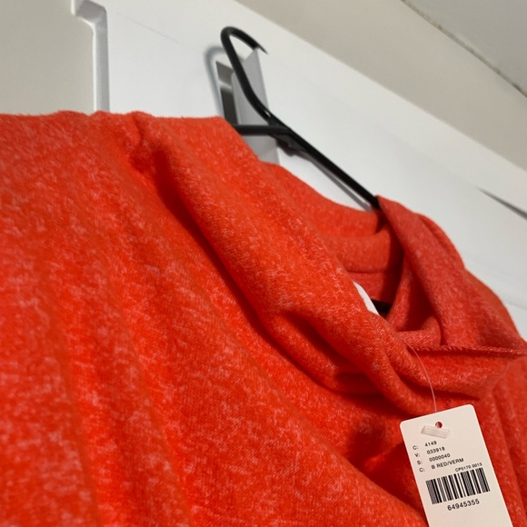 Anthropologie Daily Practice Vibrant Orange Long Sleeve So Soft Dress - Picture 9 of 11